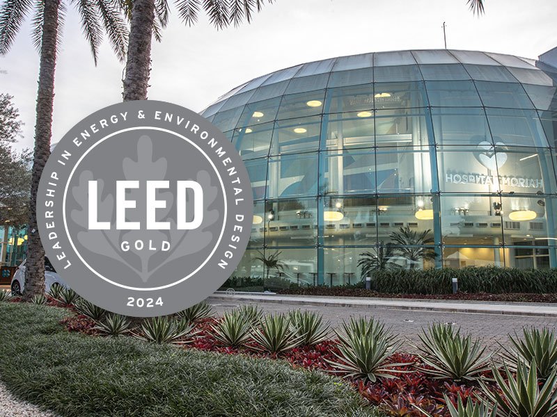 Hospital Moriah recebe o selo LEED Gold de sustentabilidade